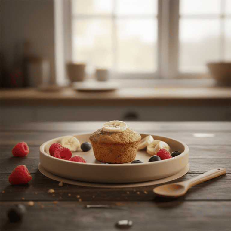 Egészséges banános muffin babáknak