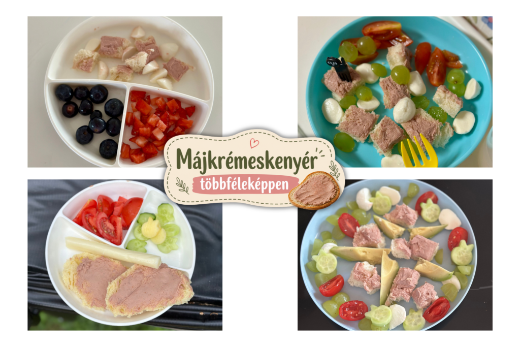 májkrémes kenyér többféle tálalással