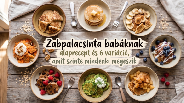 zabpalacsinta variációk babáknak banános áfonyás almás fahéjas és sós változatok