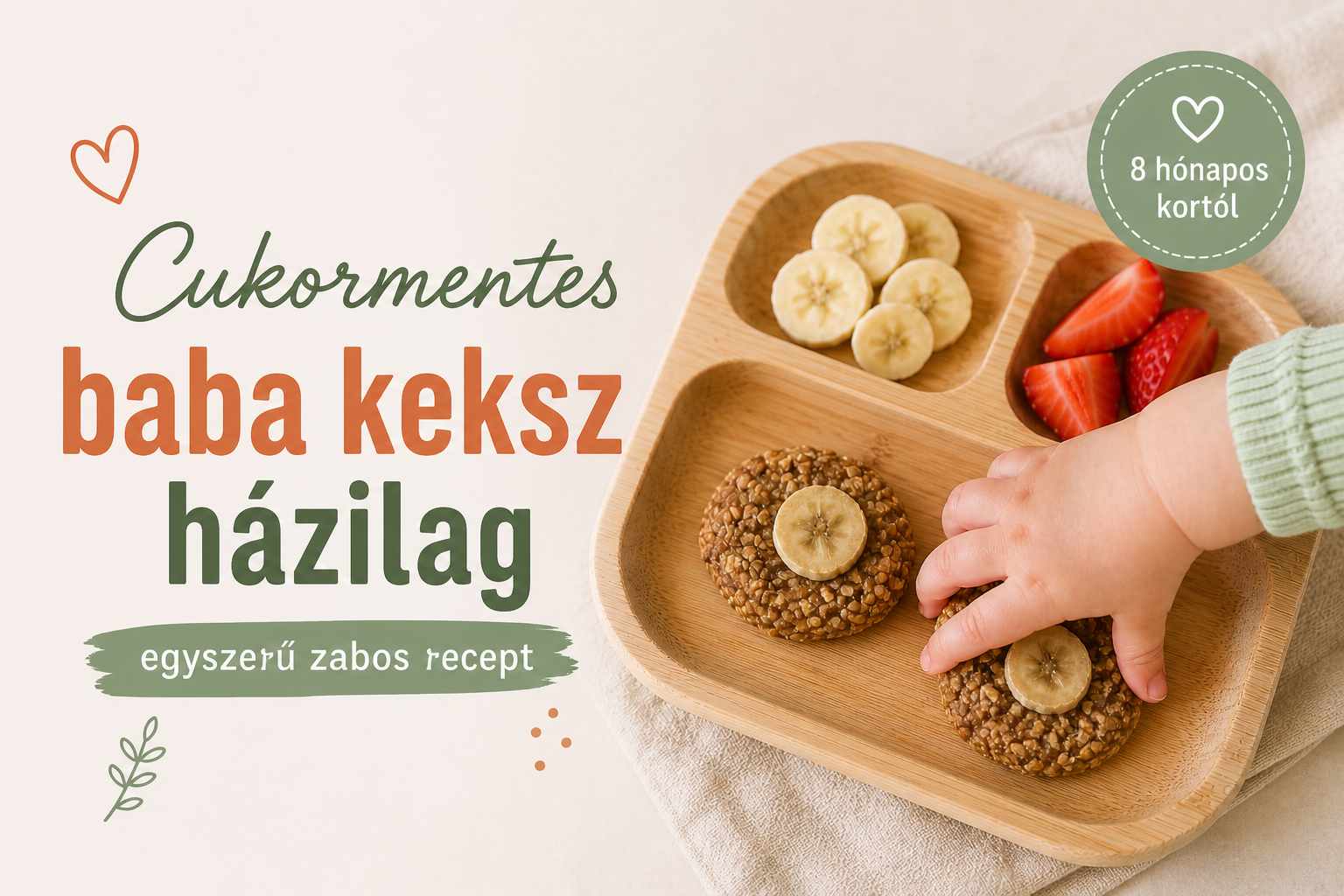cukormentes baba keksz hazilag zabos recept 8 hónapostól