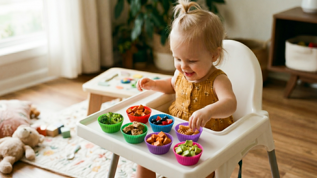 baba uzsonna ötletek muffin formában tálalva