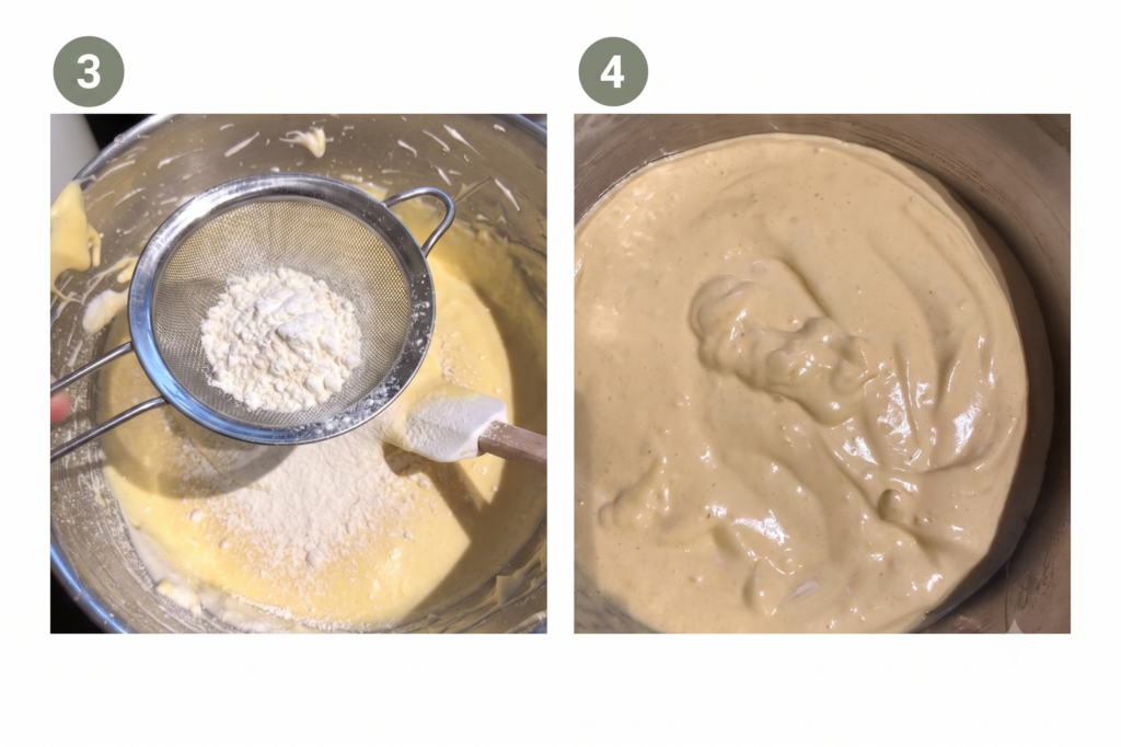 Piskótatészta összeállítása a számtorta alapjához
