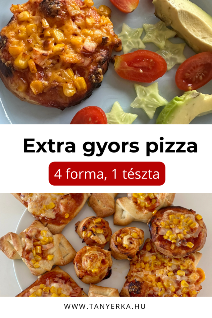 Extra gyors pizza kész tésztából – mini pizzák, pizza csigák és pizza batyuk egyetlen tésztából
